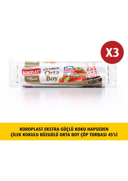 Koku Hapseden Çilek , Büzg Orta Boy Çöp 15LIX3 Ad