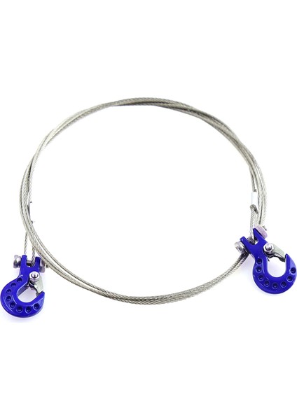 Rc Araba Metal Çekme Halatı Römork Kancası ile Trx4 Eksenel SCX10 90046 CC01 D90 D110 1/10 Rc Tırmanma Araba Gümüş (Yurt Dışından)