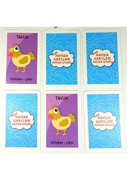 Eğitici Mini Hafıza Kartları Eşleştirme Oyunu Klasik modelleri