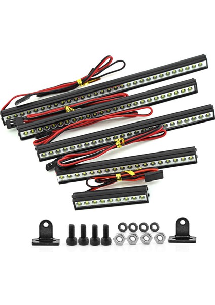 Rc Araba Tavan Lambası 9/18/25 LED Işık Çubuğu 1/10 Rc Paletli Trx4 Eksenel SCX10 90046 SCX24 Wrangler D90 Gövde, 183MM (Yurt Dışından) modelleri
