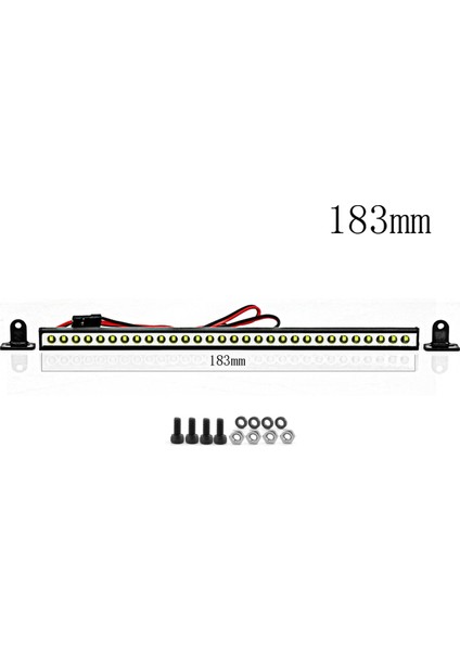 Rc Araba Tavan Lambası 9/18/25 LED Işık Çubuğu 1/10 Rc Paletli Trx4 Eksenel SCX10 90046 SCX24 Wrangler D90 Gövde, 183MM (Yurt Dışından) fırsatları