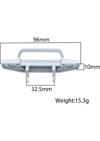 Metal Ön ve Arka Tampon 9734 TRX4M -4m 1/18 Rc Paletli Araba Yükseltme Parçaları Op Aksesuarları, Siyah (Yurt Dışından) fiyatları