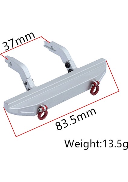 Metal Ön ve Arka Tampon 9734 TRX4M -4m 1/18 Rc Paletli Araba Yükseltme Parçaları Op Aksesuarları, Siyah (Yurt Dışından) modelleri
