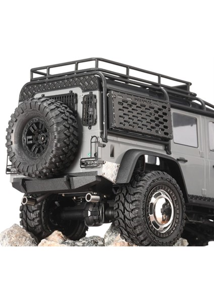 Metal Egzoz Borusu Kuyruk Boğaz Dekorasyon TRX4M 1/18 Rc Paletli Araba Yükseltme Parçaları (Yurt Dışından) modelleri