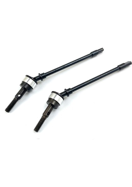 Çelik Metal Ön ve Arka Aks Tahrik Mili Cvd Eksenel SCX10 1/10 Rc Paletli Araba Yükseltme Parçaları, Siyah + Gümüş (Yurt Dışından) fiyatları