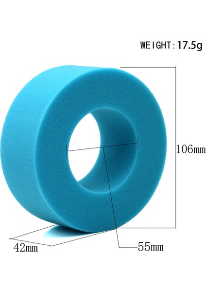 4 Adet Rc Çift Kademeli Yumuşak Köpük 100-110MM Fit 1.9 Inç Tekerlek Lastikleri Rc Paletli Eksenel SCX10 90046 Trx4, Mavi (Yurt Dışından) fiyatları