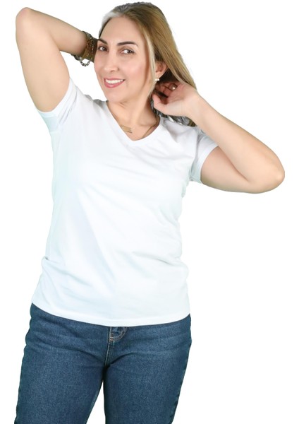 Kadın Cotton Kısa Kollu Tişört fiyatları