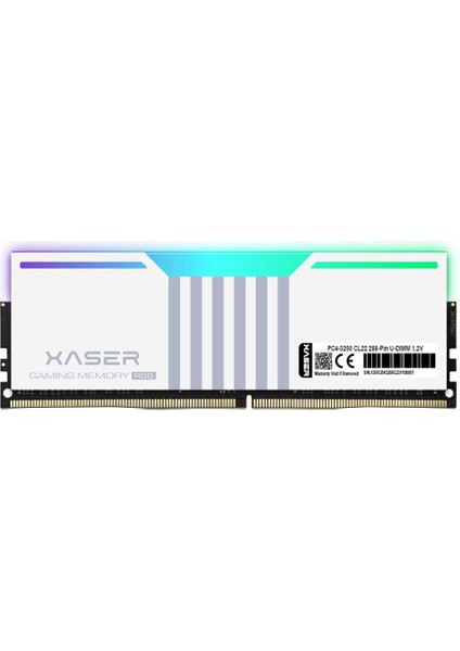 16GB 3200 Ddr4 CL22 1.2V Beyaz Rgb Soğutuculu Pc Ram