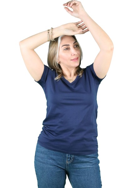 Kadın Cotton Kısa Kollu Tişört