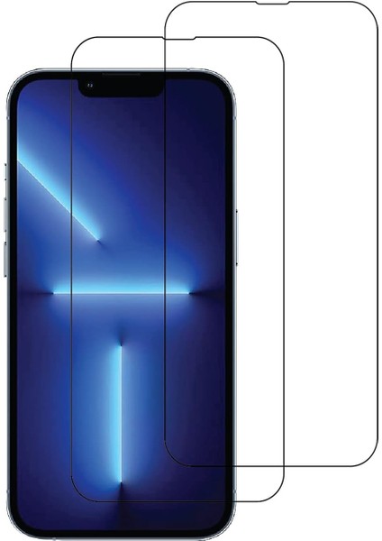 iPhone13 Pro Temperli Cam Ekran Koruyucu Tam Ekran Kaplama, 2'li Paket