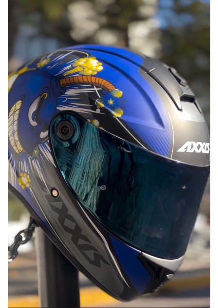 Axxıs Draken S Bombs B7 Mat Blue