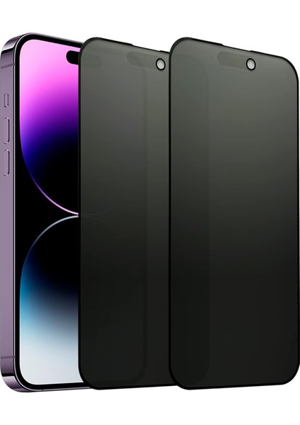 iPhone 14 Pro Max Gizli Hayalet Cam Ekran Koruyucu 2'li Paket