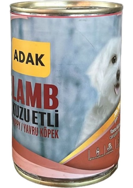 Kuzu Etli Yavru Köpek Konservesi 415GR x 48 Adet