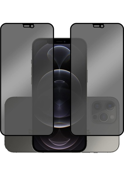 iPhone 12 Pro Max Gizli Hayalet Cam Ekran Koruyucu 2'li Paket