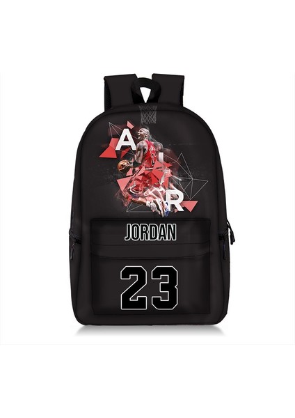 Basketbol Yıldızı Baskılı Erkek Çocuk Okul Çantası Sırt Çantası (Yurt Dışından)