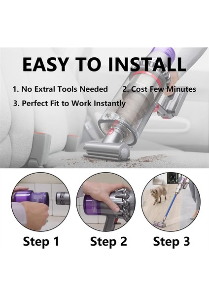 Dyson V15 V11 SV14 Yıkanabilir Filtre Kablosuz Çubuk Vakum Süpürge Yedek Parçaları Hepa Filtre Değiştirme Bölüm A (Yurt Dışından)