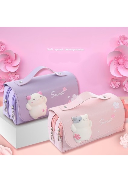 Büyük Kapasiteli Su Geçirmez Kalem Kutusu Dekompresyon Kedi Kalem Kutusu (Yurt Dışından) modelleri