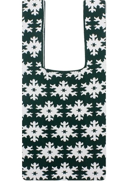 Bayan Tek Omuz Kar Tanesi Desenli Alışveriş Çantası (Yurt Dışından)