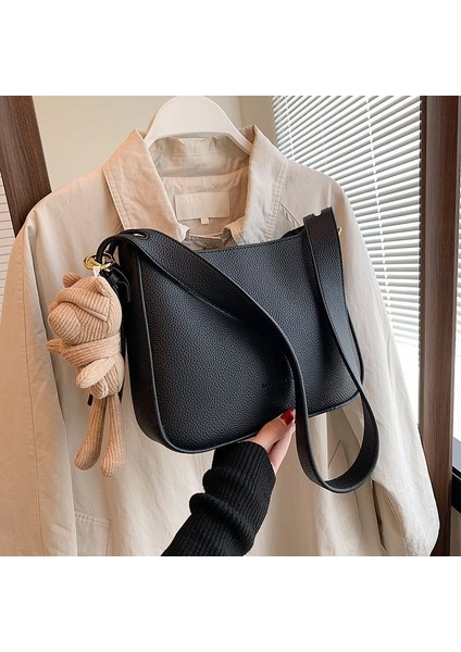 Moda Doku Büyük Kapasiteli Retro Omuz Çantası (Yurt Dışından)