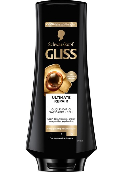 Schwarzkopf Gliss Ultimate Repair Güçlendirici & Yapılandırıcı Saç Bakım Kremi 360 Ml