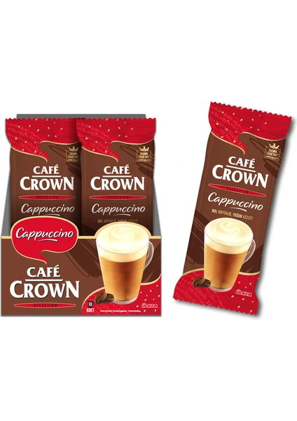 Cafe Crown Cappuccino 14 Gr. x 10 Adet