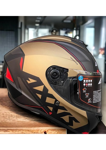 Axxıs Draken S Gear A9 Matt Gold fiyatları