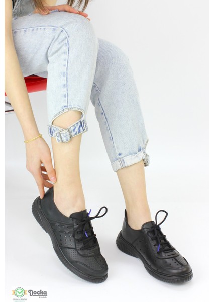 Mammimia Kadın Yazlık Spor Tarz Ortopedik Deri Casual Ayakkabı M25/YA-MİLEY