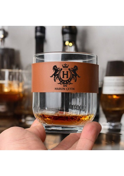 Dosta lik Şık Taba Deri Kaplama Viski Seti modelleri