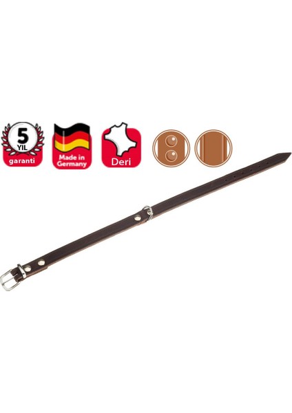 Deri Boyun Tasma 57Cm-20Mm K.Rengi
