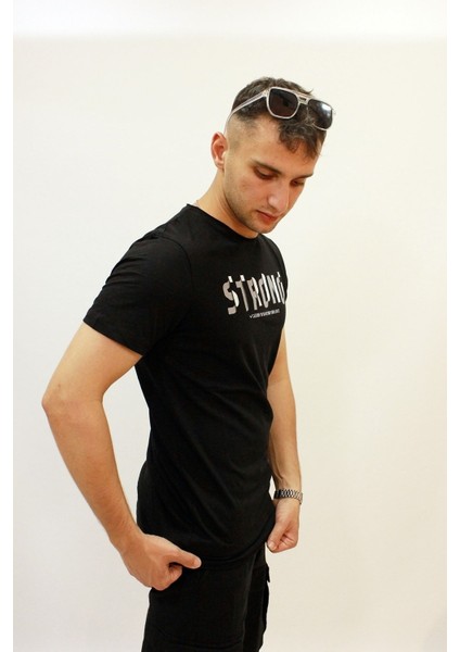 Caz 4064 Erkek Baskılı Bisiklet Yaka T-Shirt fiyatları