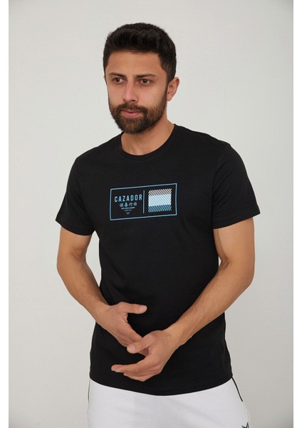 Caz 4198 Bisiklet Yaka Baskılı Erkek Tshırt fiyatları