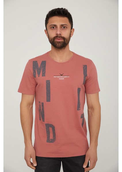 Caz 4089 Bisiklet Yaka Baskılı Erkek T-Shırt fiyatları