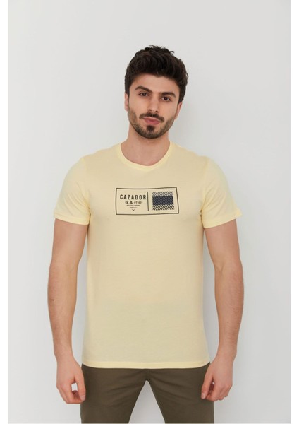 Caz 4198 Bisiklet Yaka Baskılı Erkek Tshırt fiyatları
