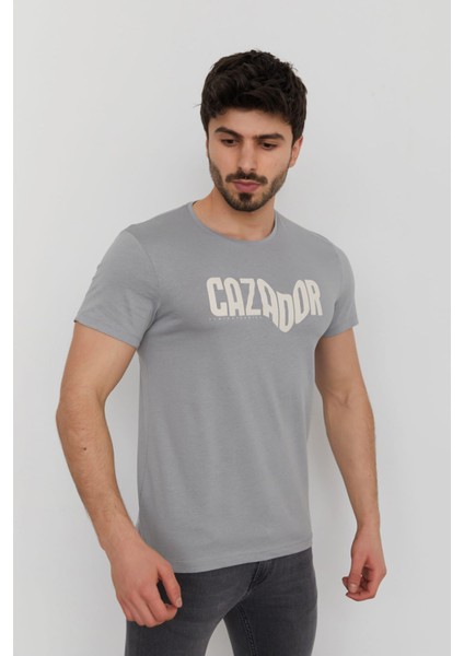 Caz 4086 Erkek Baskılı Bisiklet Yaka T-Shırt fiyatları
