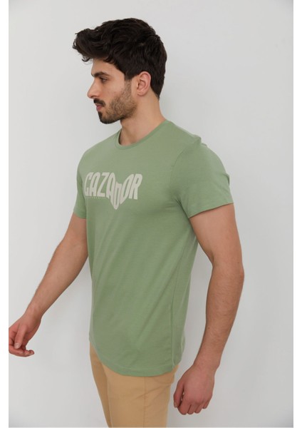 Caz 4086 Erkek Baskılı Bisiklet Yaka T-Shırt fiyatları