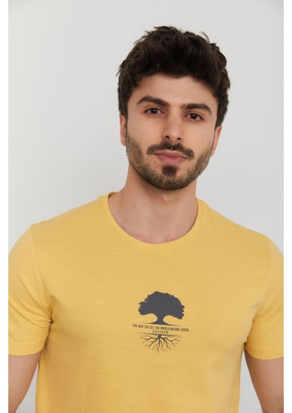 Caz 4170 Erkek Baskılı Bisiklet Yaka T-Shırt fiyatları