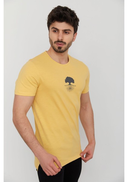 Caz 4170 Erkek Baskılı Bisiklet Yaka T-Shırt modelleri