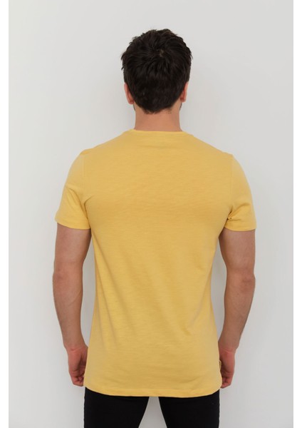 Caz 4170 Erkek Baskılı Bisiklet Yaka T-Shırt fırsatları