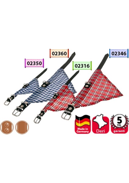 Karlıe Deri Bandanalı Boyun Tasma 57Cm Mavi