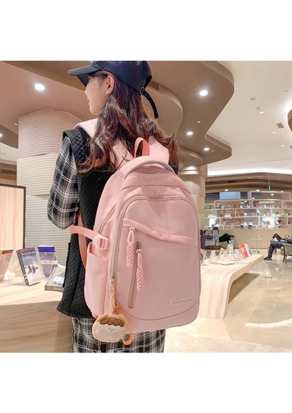 Bayan Üniversite Öğrencileri Için Yeni Okul Çantası, Basit Düz Renkli Küçük Sırt Çantası, Japon Ins Tarzı, Sevimli Kız, Basit Omuzlar (Yurt Dışından) modelleri
