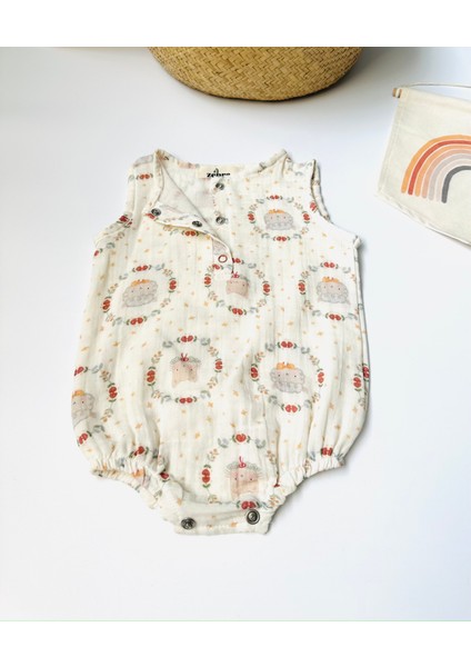 Yenidoğan Çıtçıtlı Müslin Zıbın