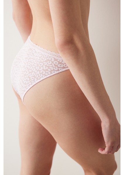 Easy Lace Dantel V Kesim Pembe Slip Külot fiyatları