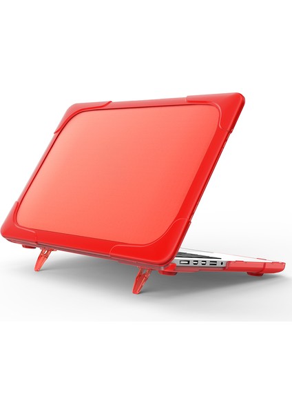 MacBook Pro 15-Inç/pro Retina 15-Inç A1398-KIRMIZI Için Destek Ayaklı Sert Pc Dizüstü Bilgisayar Çantası Dizüstü Bilgisayar Kapağı (Yurt Dışından)