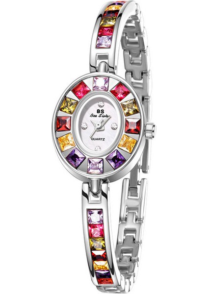 Moda Küçük Narin Izle Kadın Su Geçirmez Bayanlar Izle Gökkuşağı Elmas Yüksek Değerli Kol Saati Kız Öğrenci Izle Kuvars Izle Hediye (Yurt Dışından)