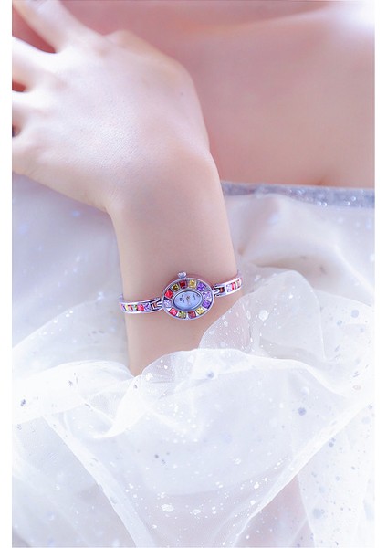 Moda Küçük Narin Izle Kadın Su Geçirmez Bayanlar Izle Gökkuşağı Elmas Yüksek Değerli Kol Saati Kız Öğrenci Izle Kuvars Izle Hediye (Yurt Dışından) fiyatları