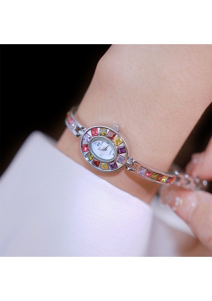 Moda Küçük Narin Izle Kadın Su Geçirmez Bayanlar Izle Gökkuşağı Elmas Yüksek Değerli Kol Saati Kız Öğrenci Izle Kuvars Izle Hediye (Yurt Dışından) indirimleri