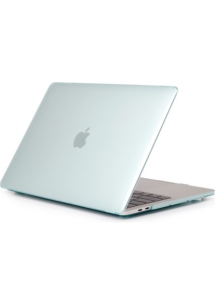 MacBook Air 13,3 Inç Retina Ekran Için Şeffaf Ön/arka Pc Sert Kılıf A2337 M1 (2020)/AIR 13,3 Inç Retina Ekran A2179 (2020)/AIR 13,3 Inç (2019) (2018) A1932-AÇIK Yeşil (Yurt Dışından)