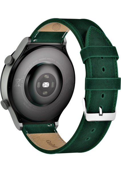 Xiaomi Mi Watch Color Hakiki Deri Kordon 22mm Xiaomi Saat Kayışı Yeşil Akıllı Saat Kordonu