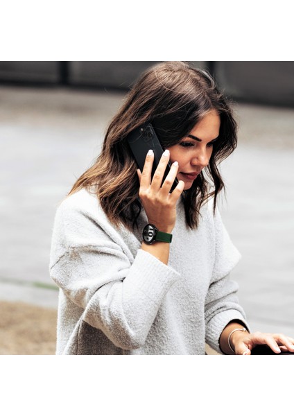 Xiaomi Mi Watch Color Hakiki Deri Kordon 22mm Xiaomi Saat Kayışı Yeşil Akıllı Saat Kordonu