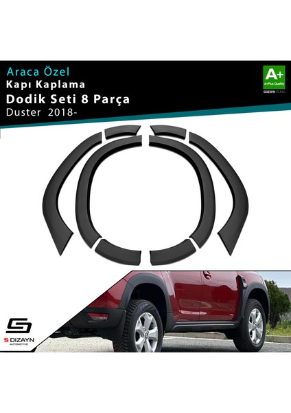 Dacia Duster 2 Çamurluk Kaplaması Dodik Seti 8 Prç 2018-2023 A+ Kalite